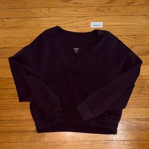 NWT Old Navy Active Bounce Fleece Cropped Crewneck.